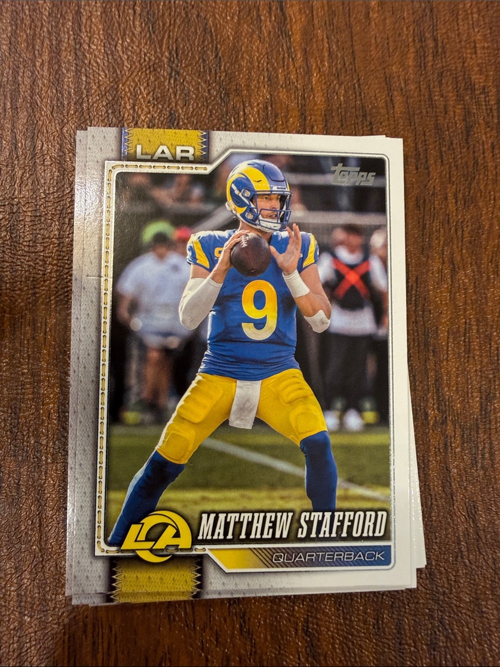 Topps Chrome LA Rams football cards